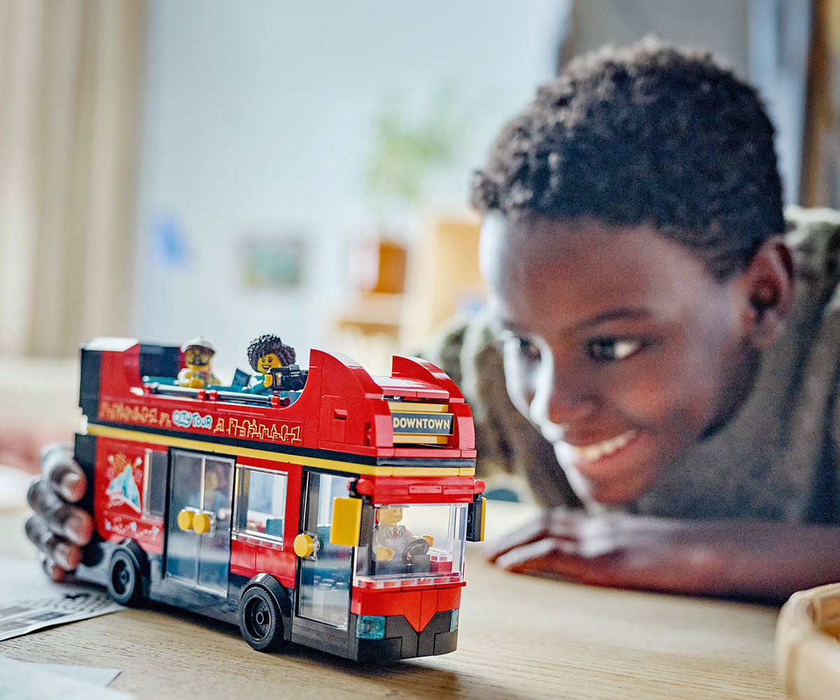 LEGO City 60407 Червен двуетажен автобус за обиколка