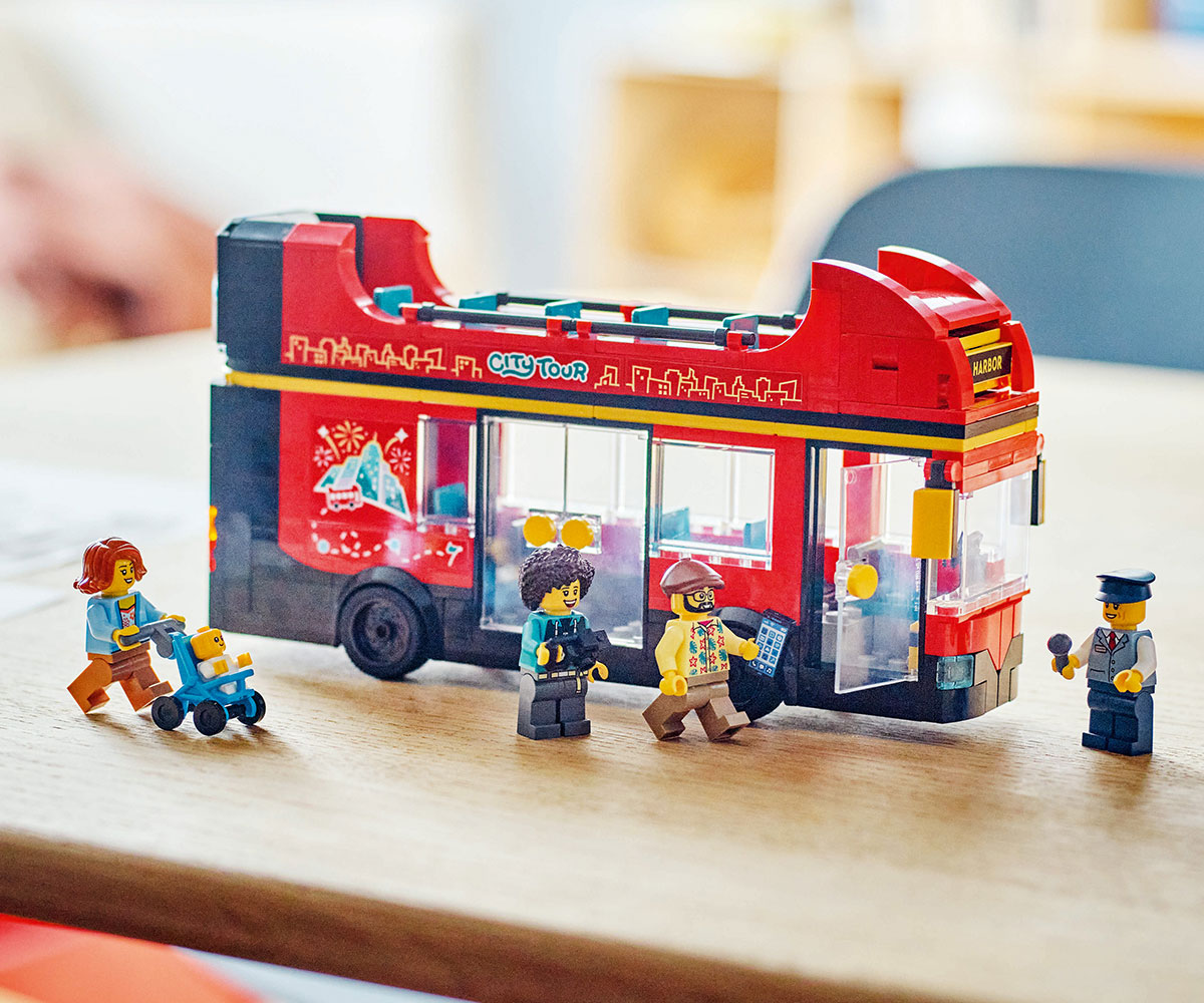 LEGO City 60407 Червен двуетажен автобус за обиколка