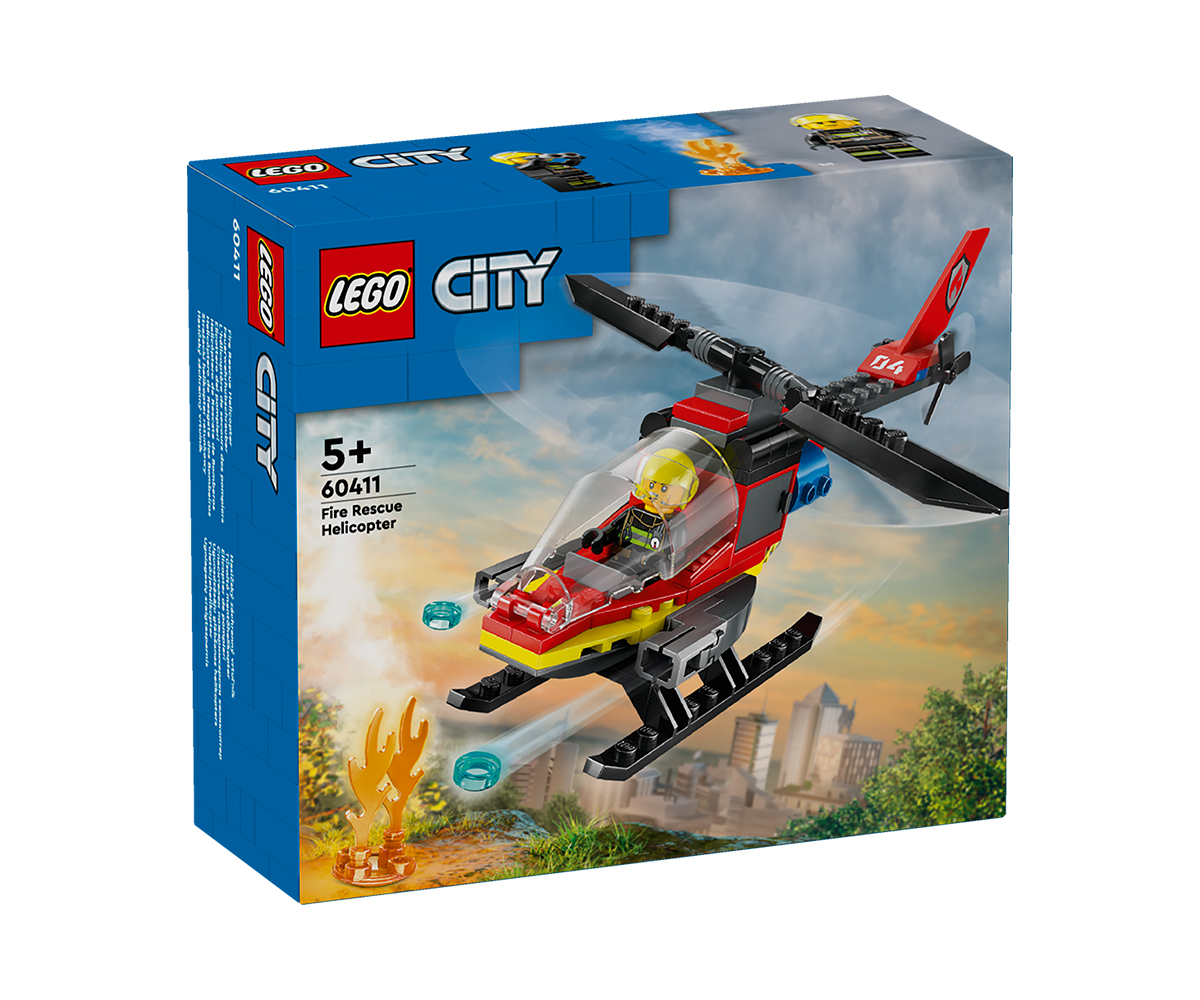 Конструктор LEGO City 60411 Спасителен пожарникарски хеликоптер