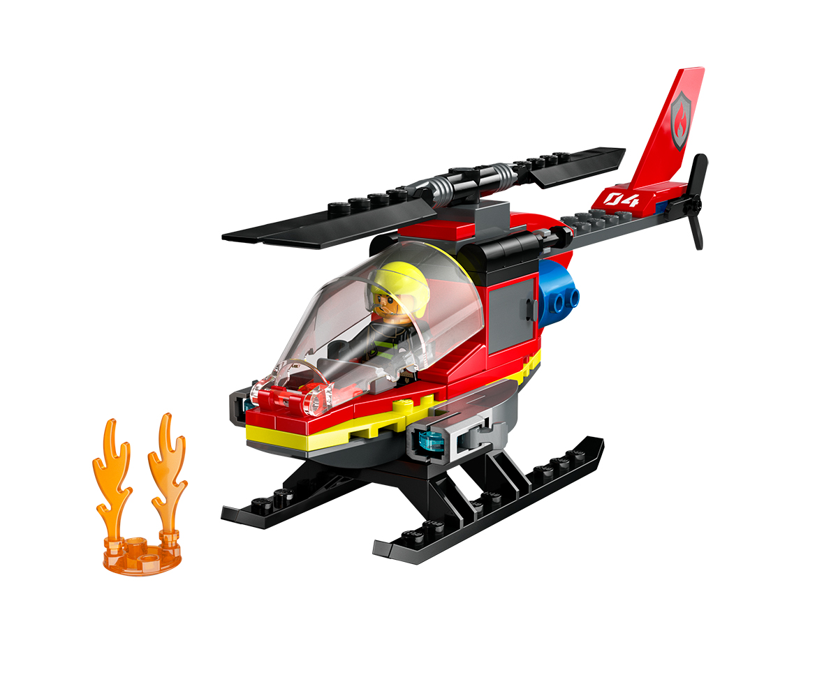 Конструктор LEGO City 60411 Спасителен пожарникарски хеликоптер
