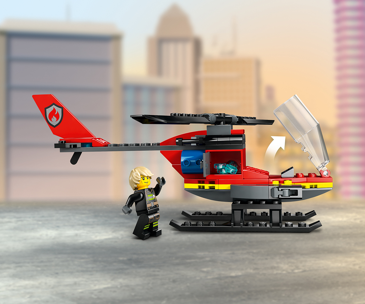 Конструктор LEGO City 60411 Спасителен пожарникарски хеликоптер