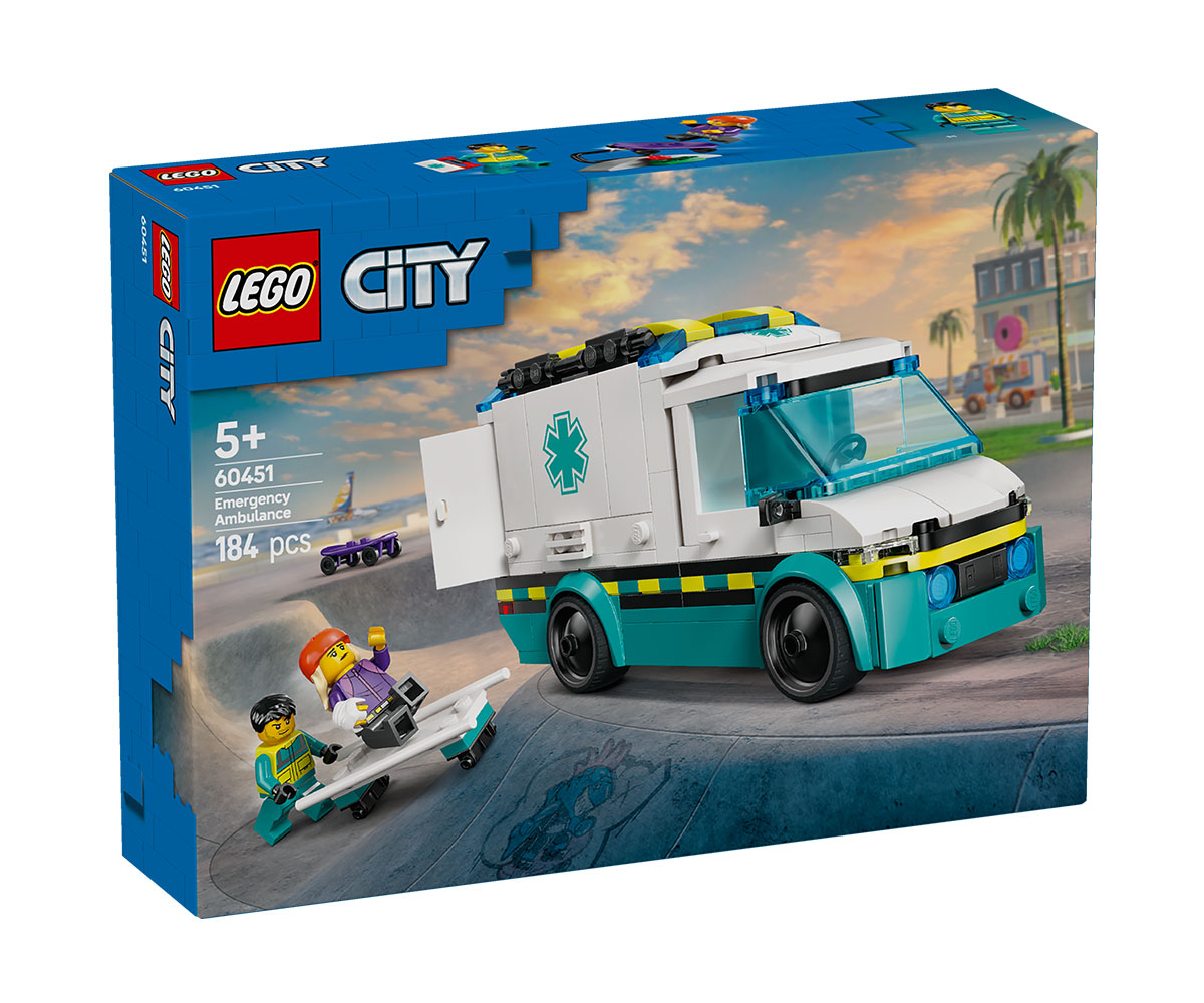 LEGO City 60451 Линейка за спешна помощ, 184 части