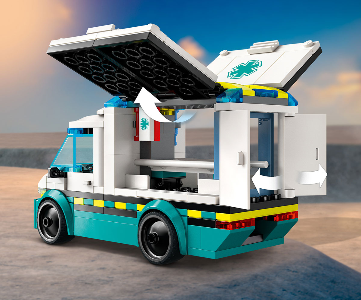 LEGO City 60451 Линейка за спешна помощ, 184 части
