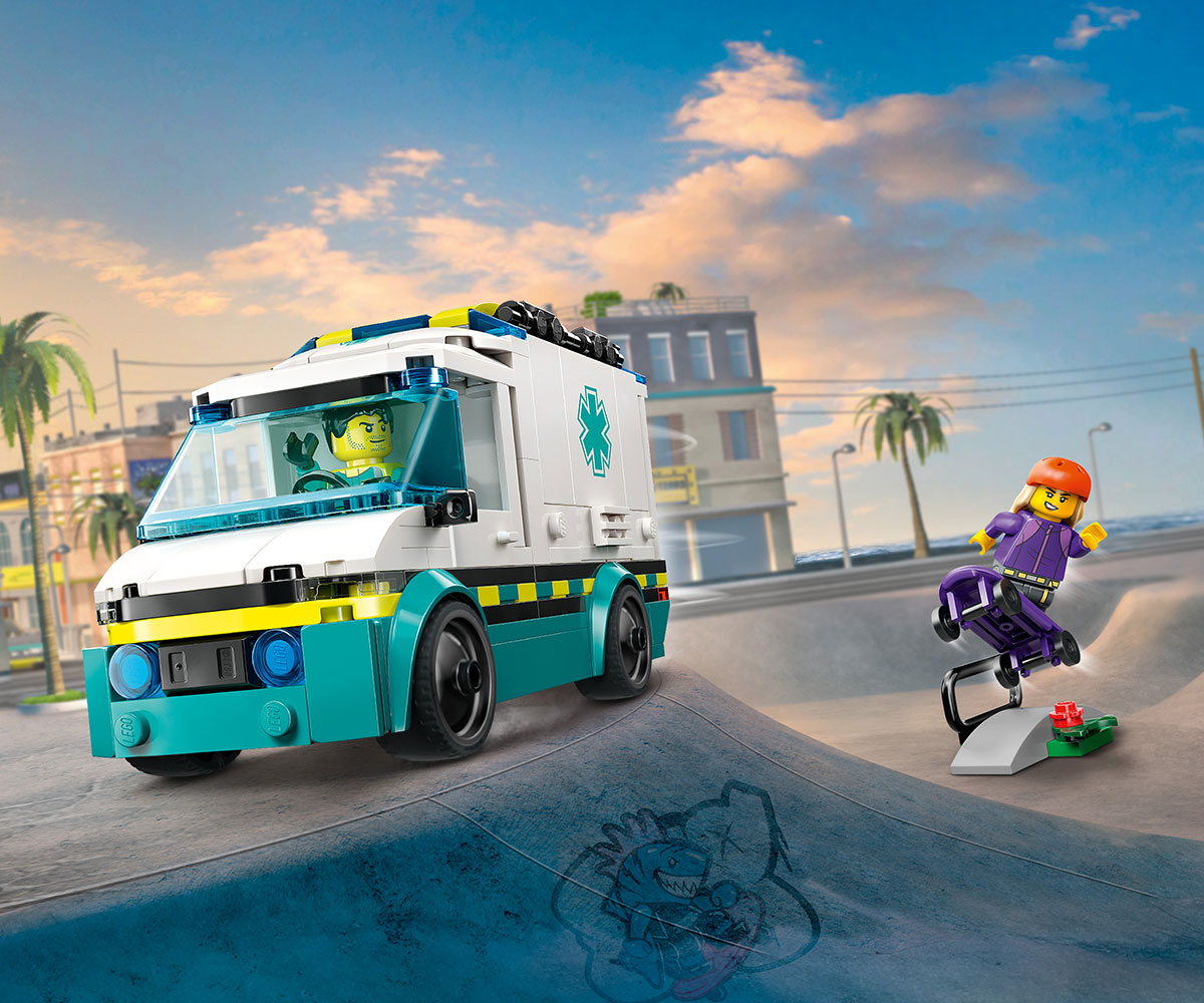 LEGO City 60451 Линейка за спешна помощ, 184 части