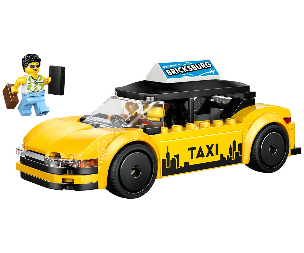 LEGO City 60487 Жълто такси, 122 елемента