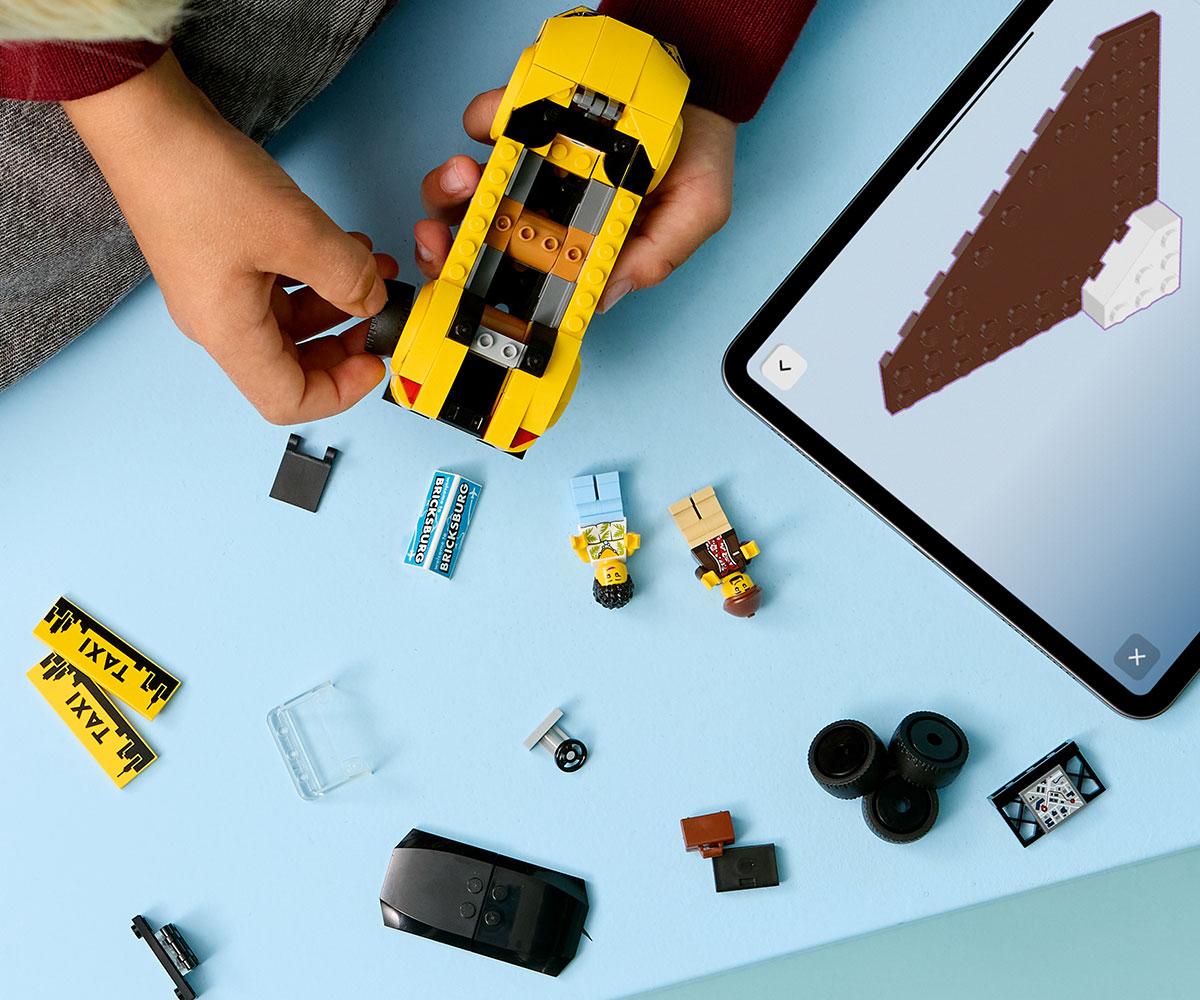 LEGO City 60487 Жълто такси, 122 елемента