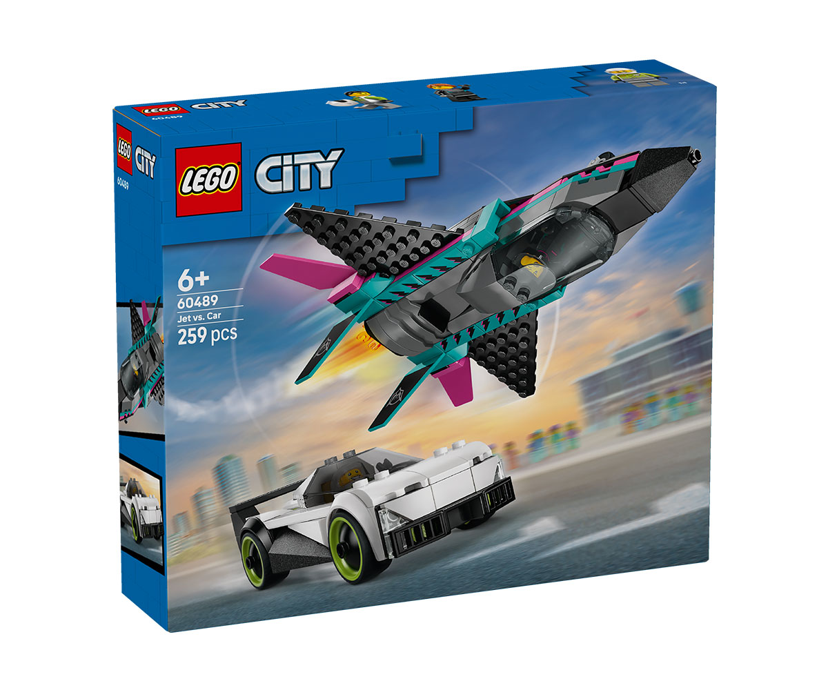 LEGO City 60489 Джет срещу кола, 259 елемента