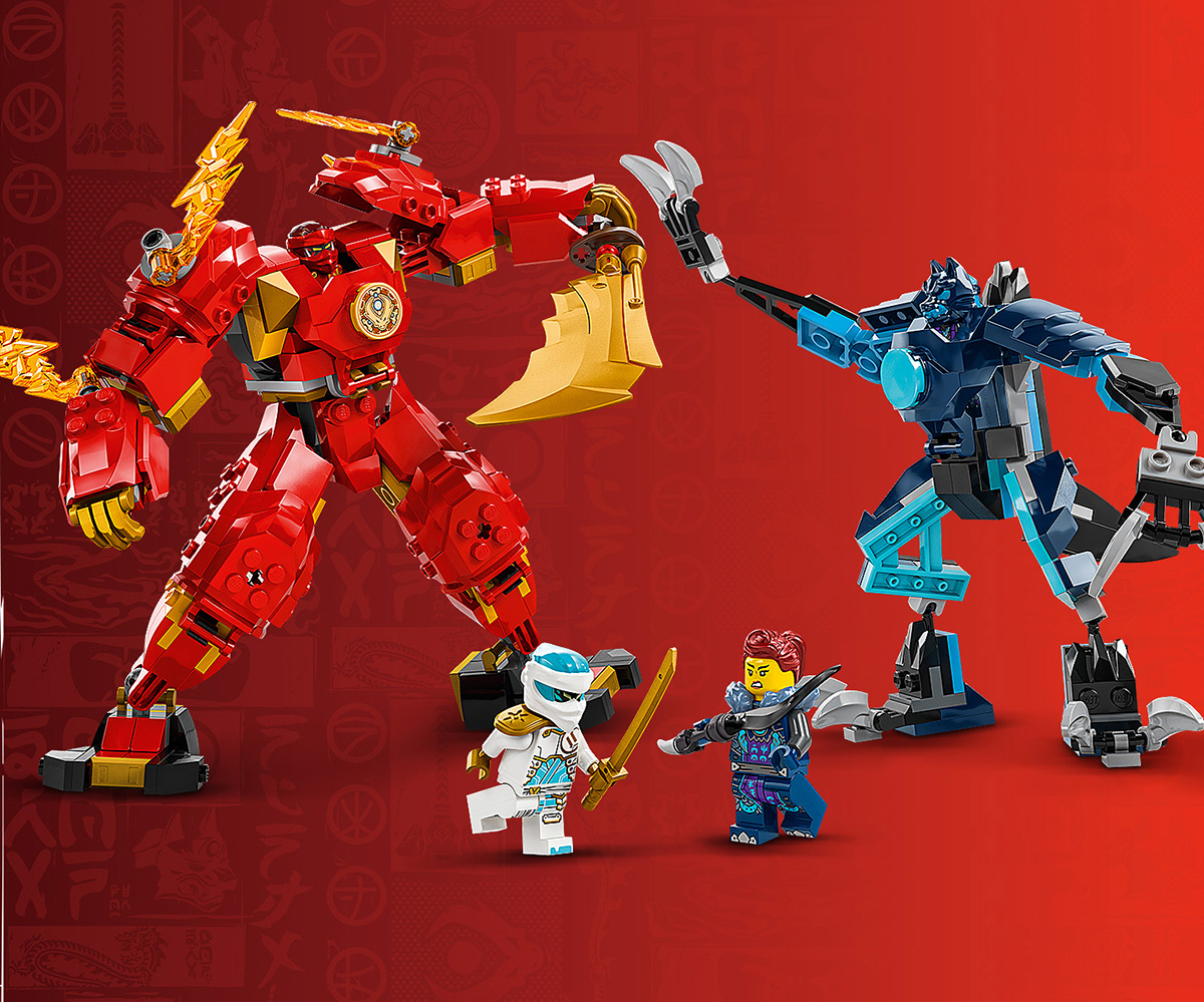 LEGO Ninjago 71808 Елементният огнен робот на Кай