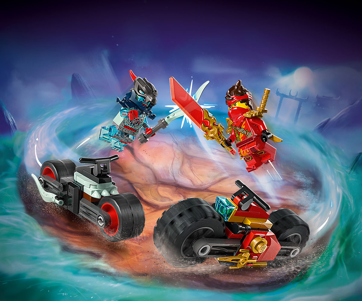 LEGO Ninjago 71838 Състезанието с мотоциклети на Кай, 79 части