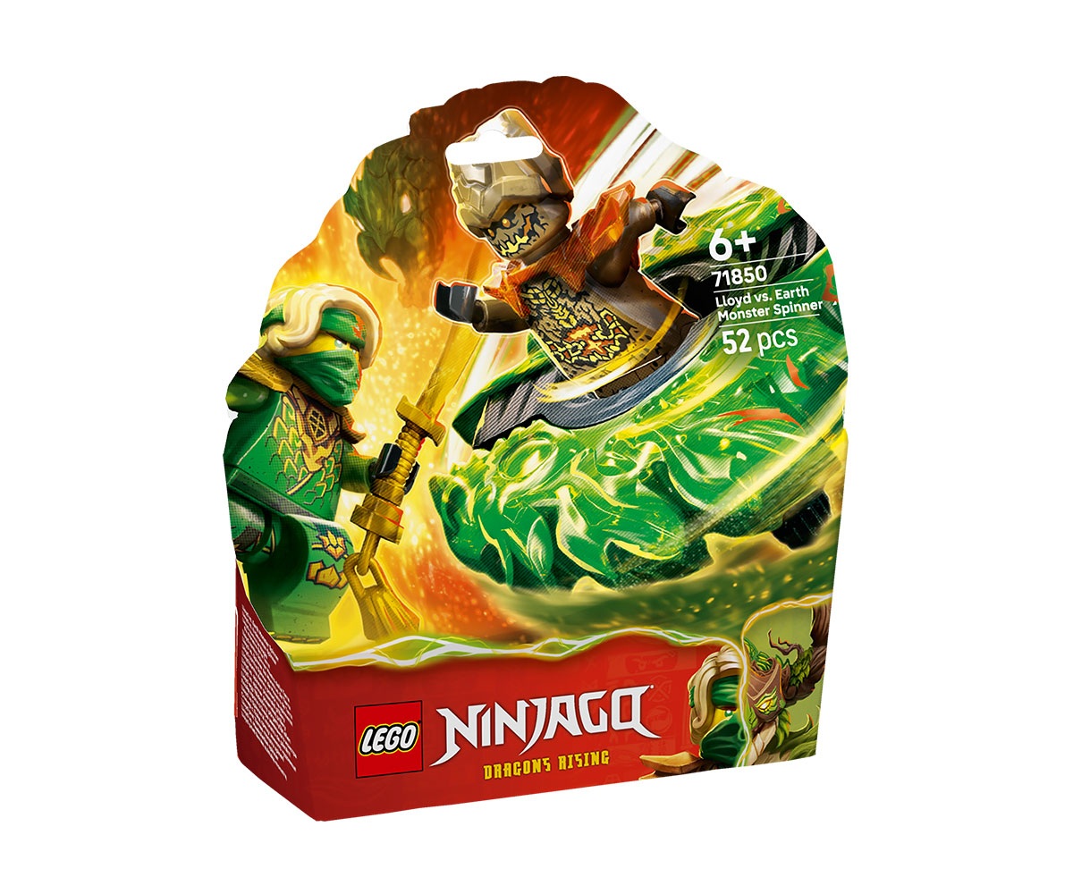 LEGO Ninjago 71850 Лойд и земно чудовище в спинер, 52 части