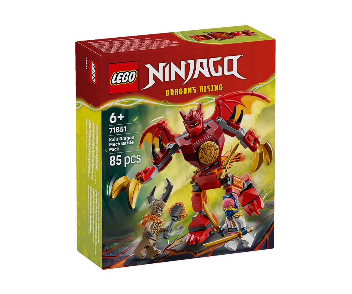 LEGO Ninjago 71851 Драконов робот на Кай – боен пакет, 85 части