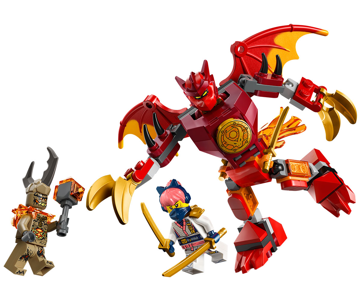 LEGO Ninjago 71851 Драконов робот на Кай – боен пакет, 85 части