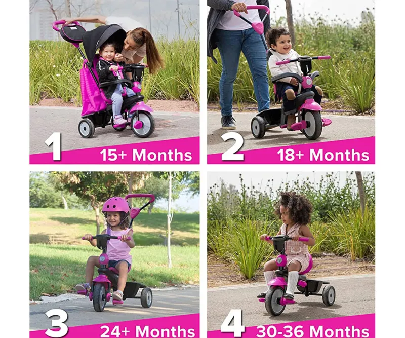 Триколка Smartrike Swing DLX 4-в-1, розова