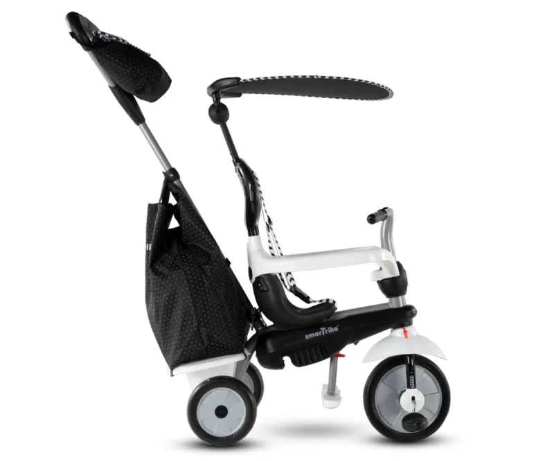 Триколка Smartrike Vanilla Plus 4-в-1, черно и бяло