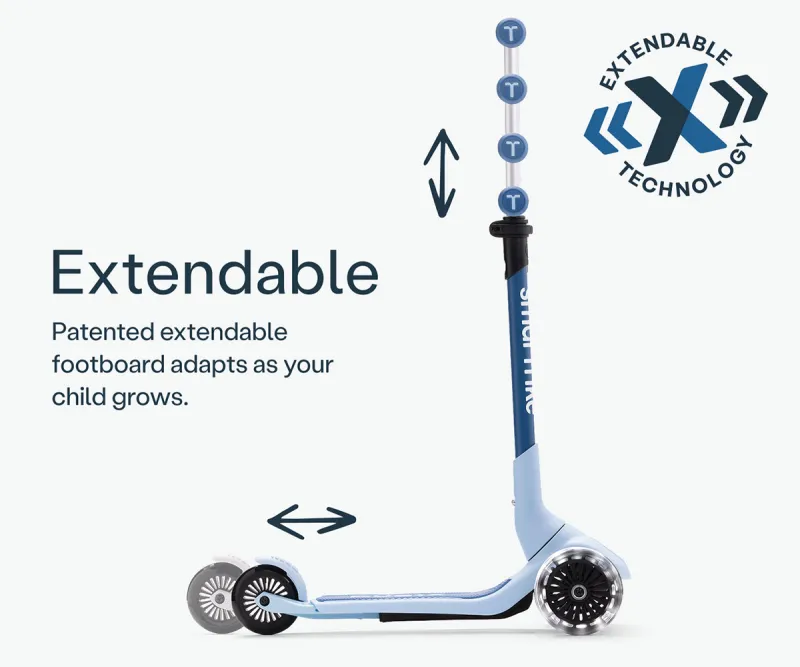 Разтегаем скутер Smartrike Mini Ride, арктическо син