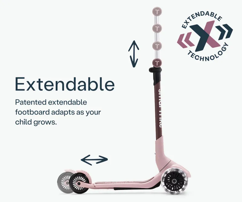 Разтегаем скутер Smartrike Mini Ride, розов корал