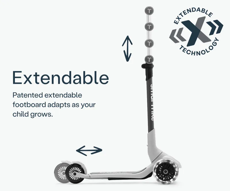Разтегаем скутер Smartrike Mini Ride, сива перла