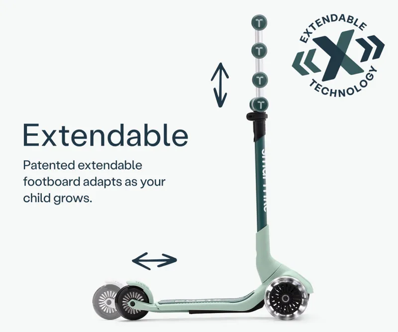 Разтегаем скутер Smartrike Mini Ride, зелен