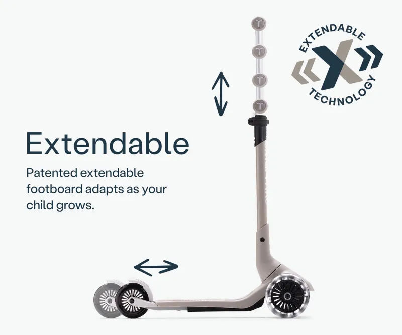 Разтегаем скутер Smartrike Mini+, цвят сив