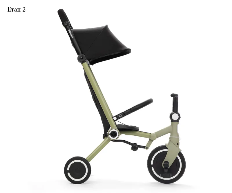 Сгъваема триколка Smartrike Wonder, цвят Olive