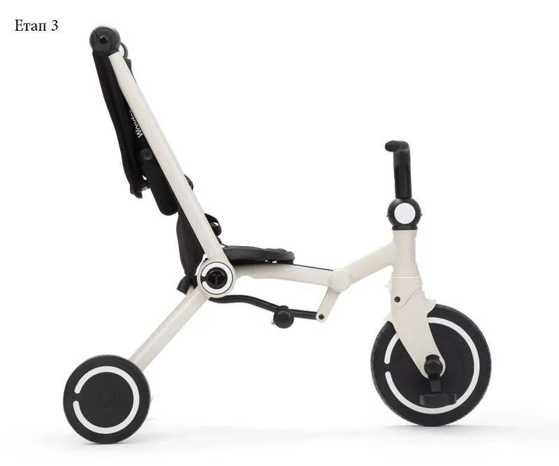 Сгъваема триколка Smartrike Wonder, цвят Off White