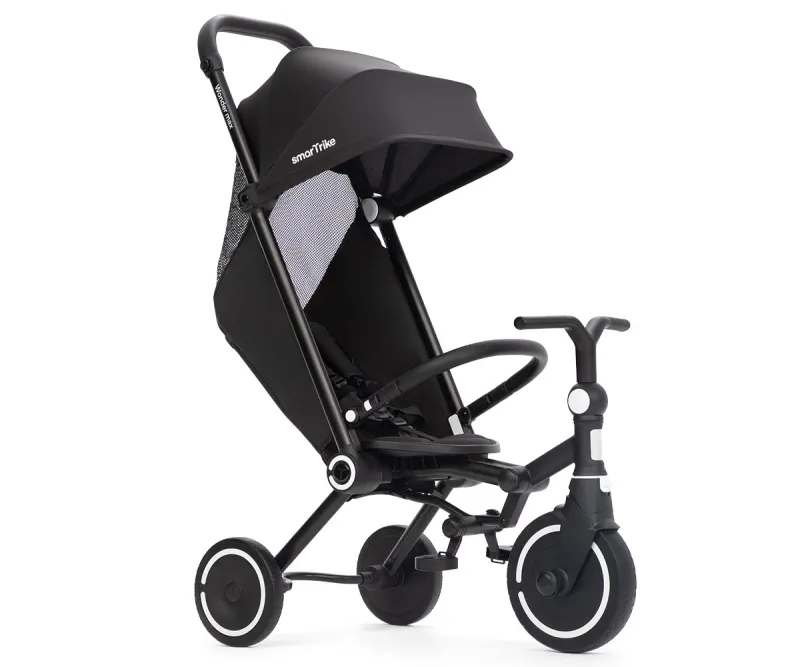 Сгъваема триколка Smartrike Wonder Max Jet Black, наклон 140°
