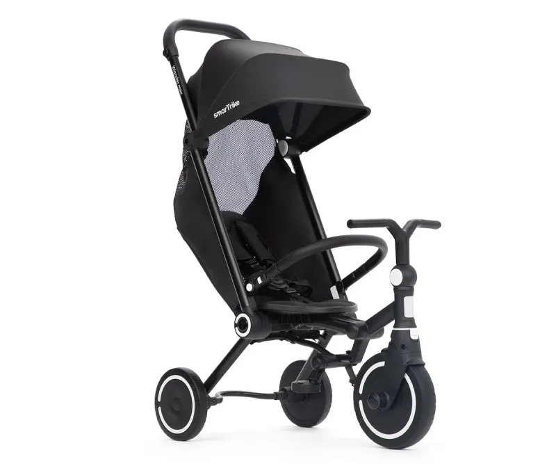Сгъваема триколка Smartrike Wonder Max Jet Black, наклон 140°