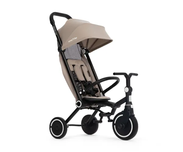 Сгъваема триколка Smartrike Wonder Max Stone Beige, наклон 140°