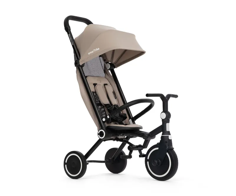 Сгъваема триколка Smartrike Wonder Max Stone Beige, наклон 140°