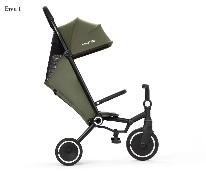 Сгъваема триколка Smartrike Wonder Max Sage, наклон 140°