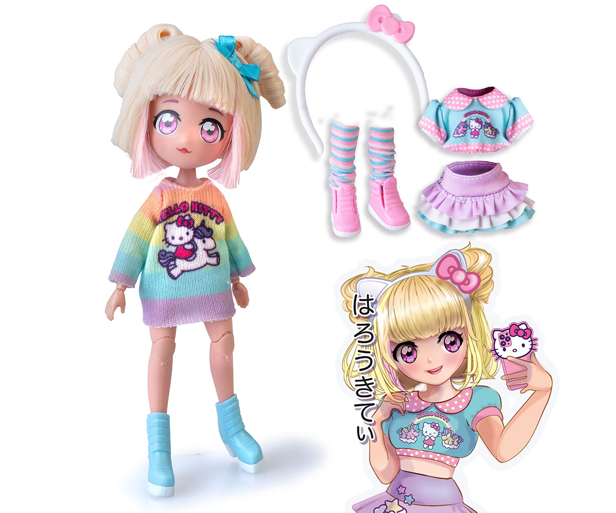 Комплект Hello Kitty Манга стил – кукла Fashion Unicorn