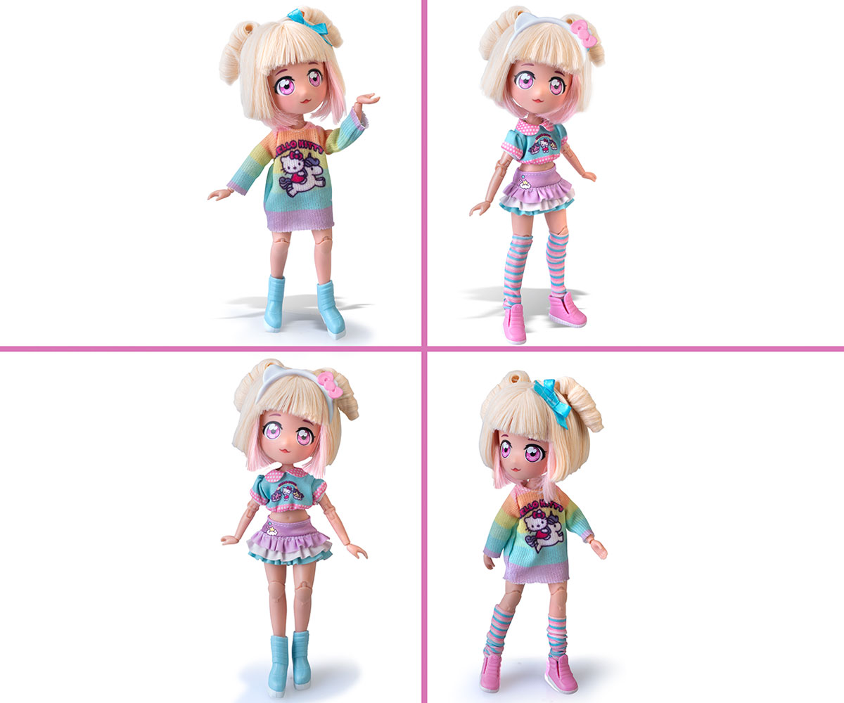 Комплект Hello Kitty Манга стил – кукла Fashion Unicorn