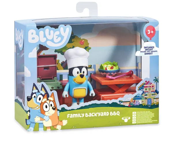 Семейно барбекю на Блуи Bluey с фигурка на Бандит