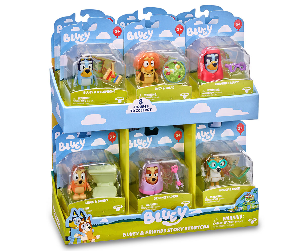 Фигурка за игра Bluey, 6 см с аксесоар и карта