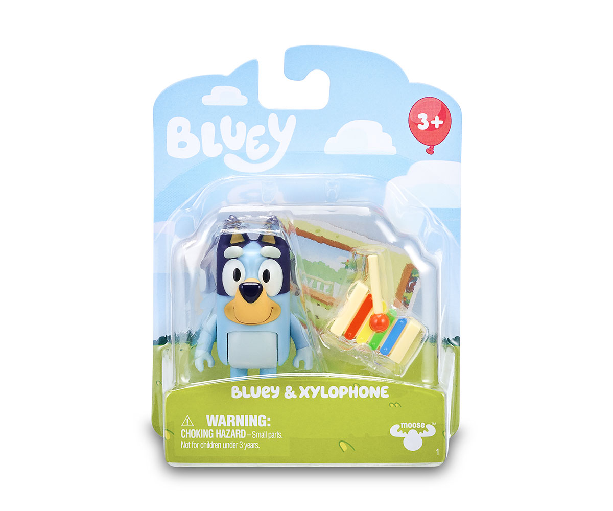 Фигурка за игра Bluey, 6 см с аксесоар и карта