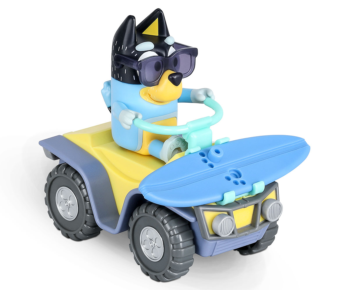 Bluey АТВ с фигурка на Бандит, 8 см