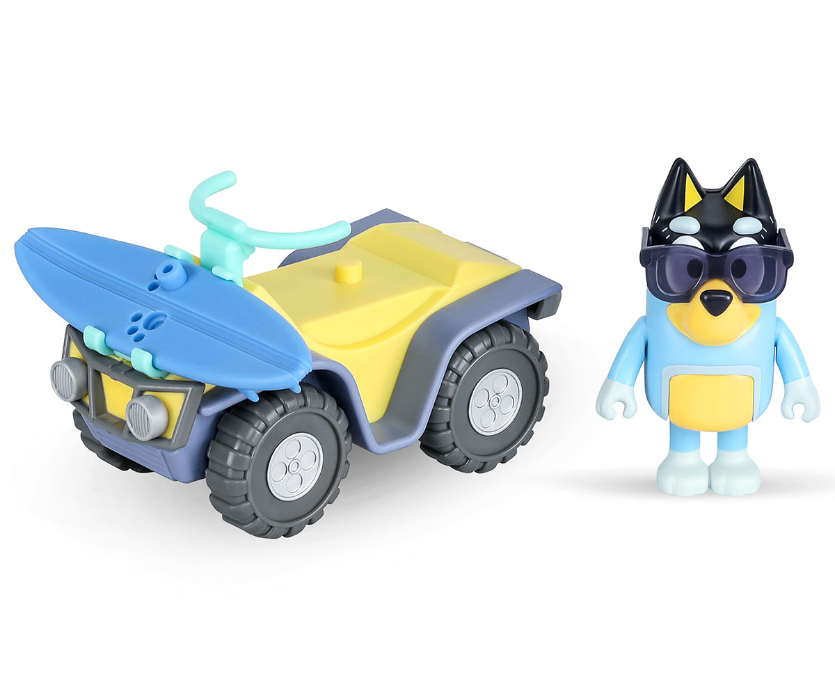 Bluey АТВ с фигурка на Бандит, 8 см