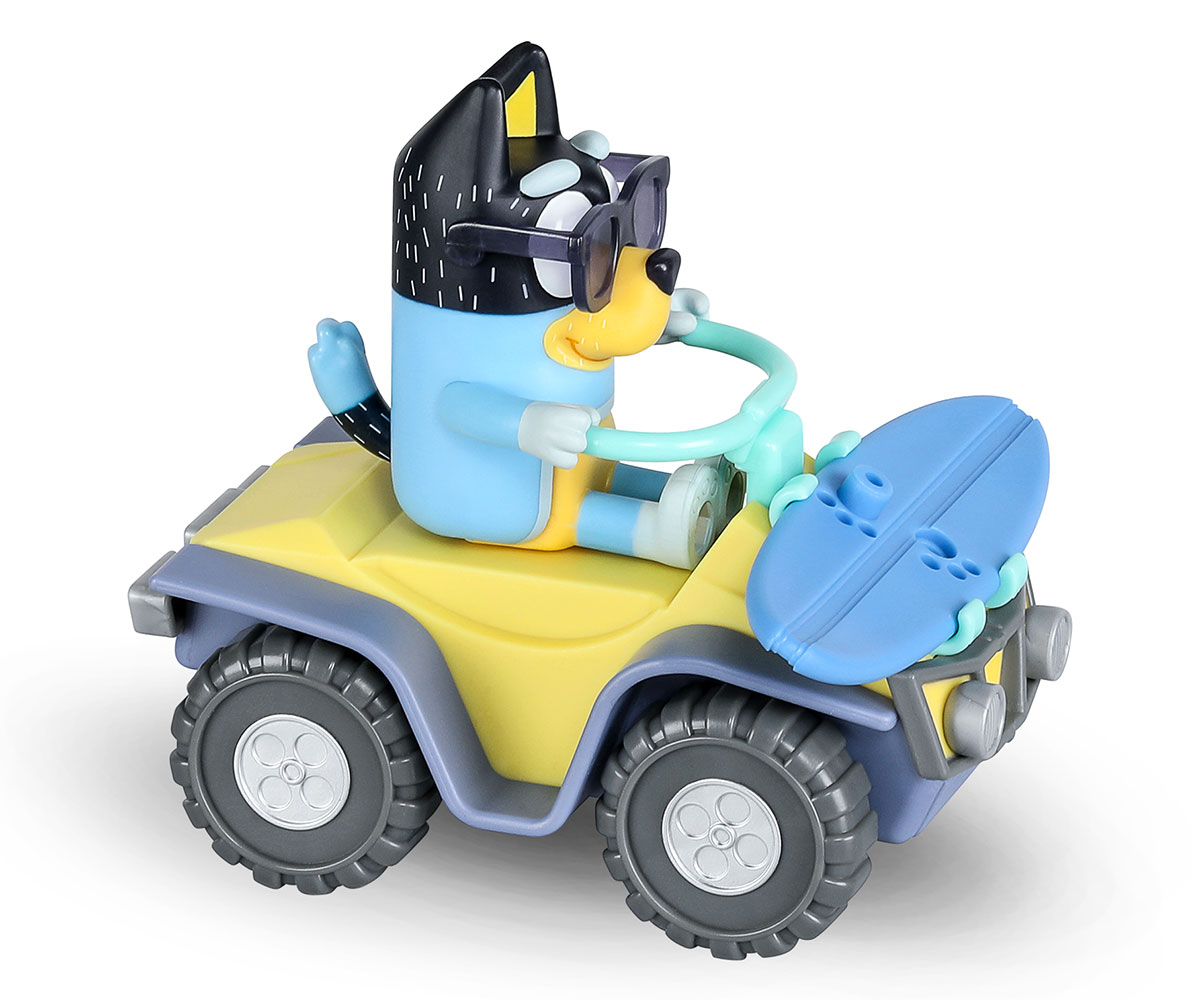 Bluey АТВ с фигурка на Бандит, 8 см