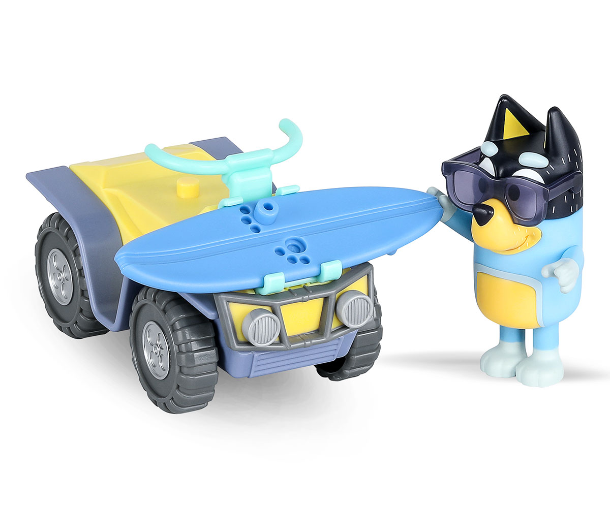 Bluey АТВ с фигурка на Бандит, 8 см