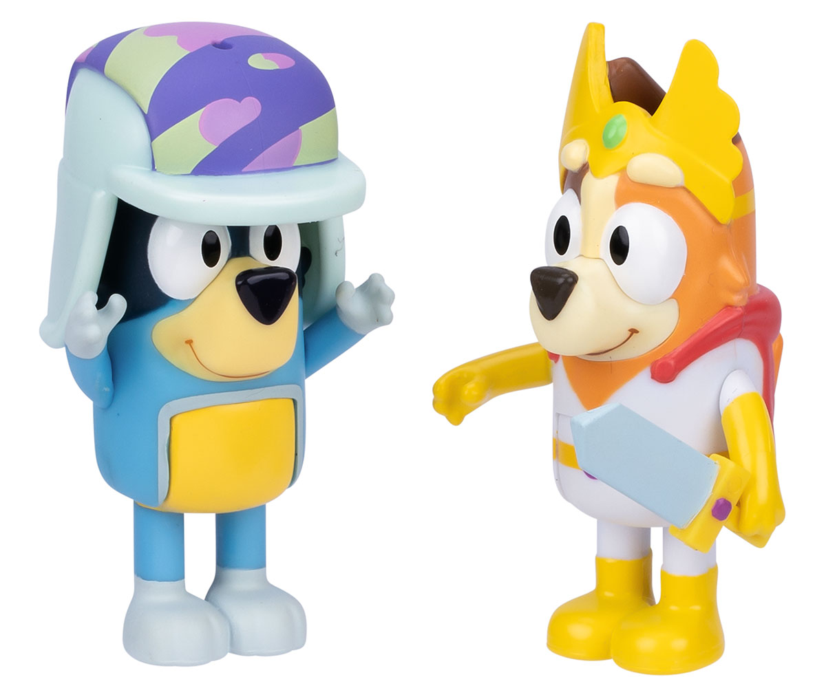 Комплект 2 фигурки Bluey Fairytale в приказни костюми