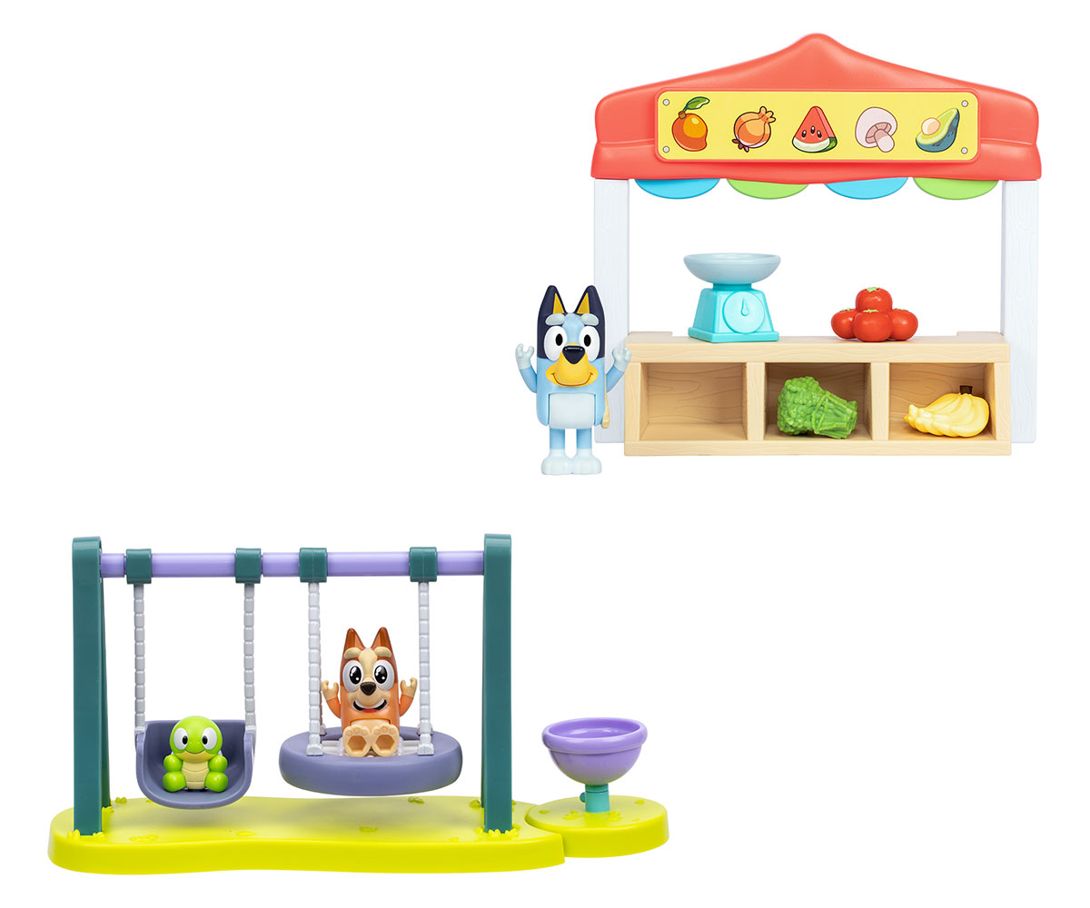Bluey игрален комплект с фигурка – площадка или пазар