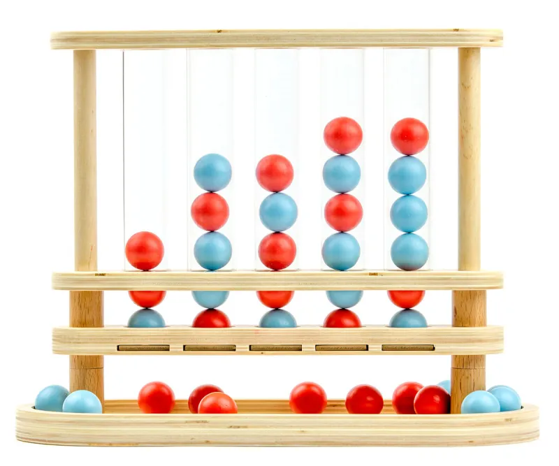 Игра Marbles Newton на Spin Master, 5 топки в редица