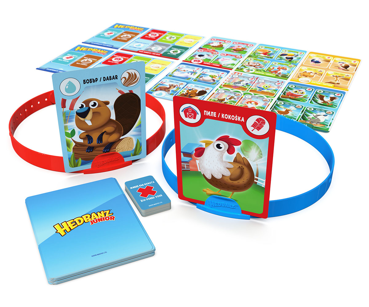 Настолна игра Hedbanz Junior „Какво съм аз“, 5+