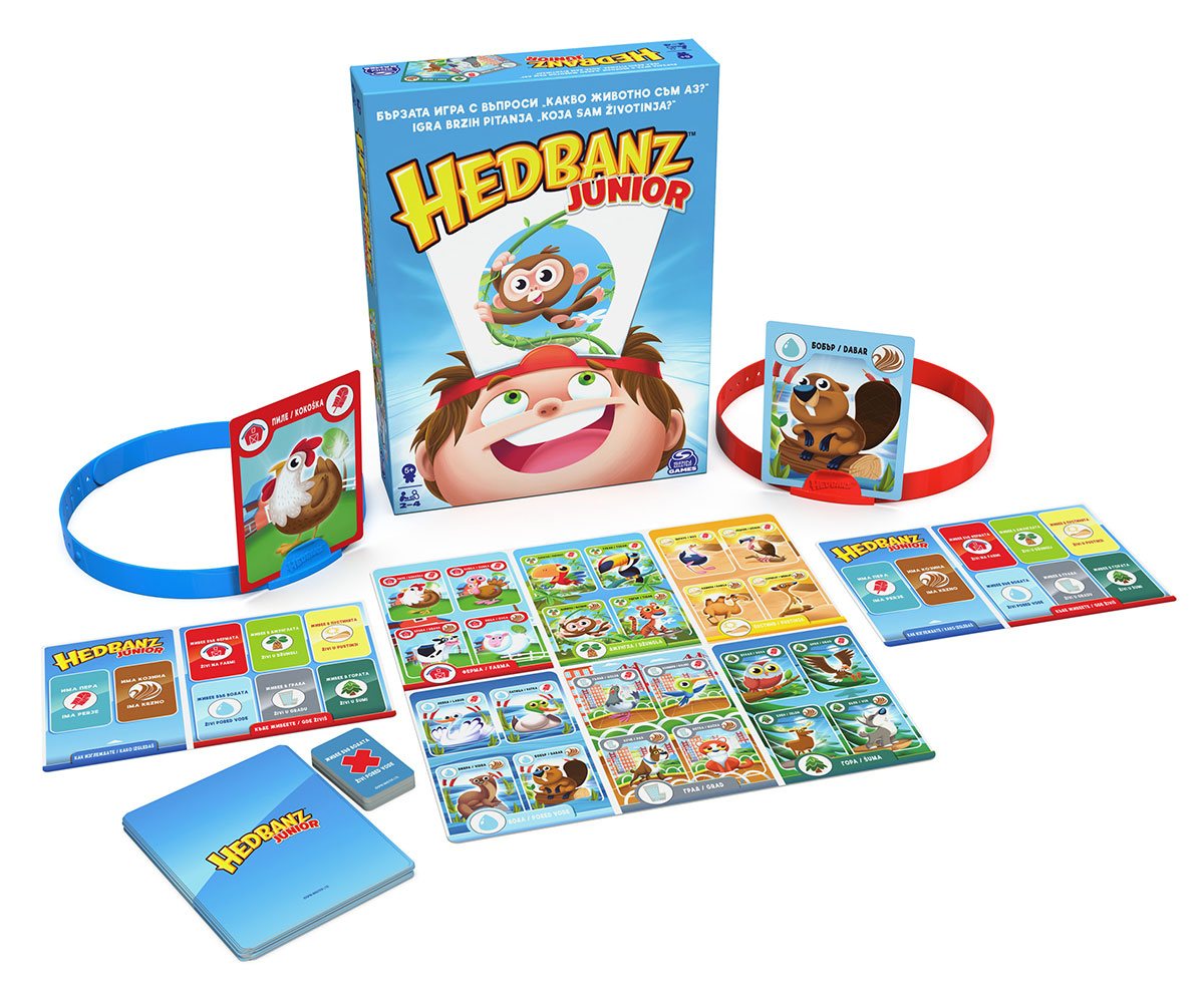 Настолна игра Hedbanz Junior „Какво съм аз“, 5+
