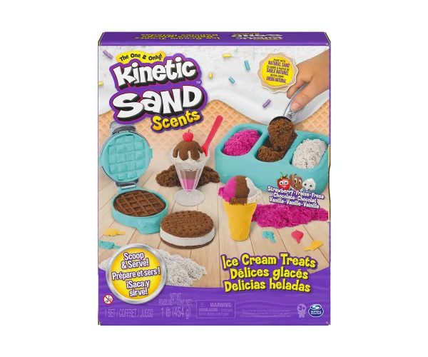 Кинетичен пясък Kinetic Sand комплект за сладолед с аромат