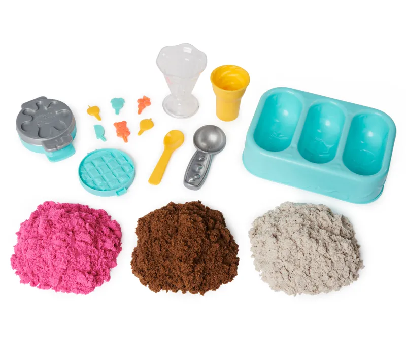 Кинетичен пясък Kinetic Sand комплект за сладолед с аромат
