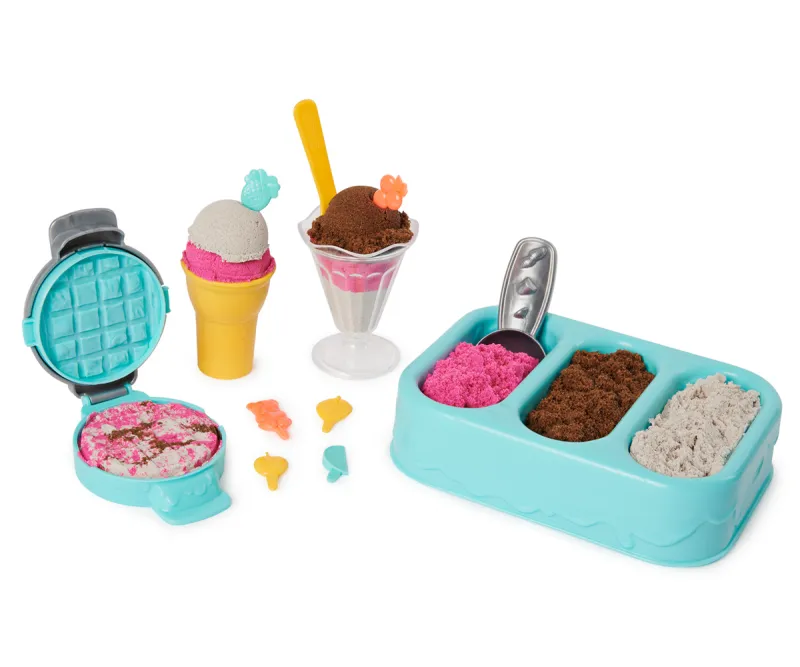 Кинетичен пясък Kinetic Sand комплект за сладолед с аромат