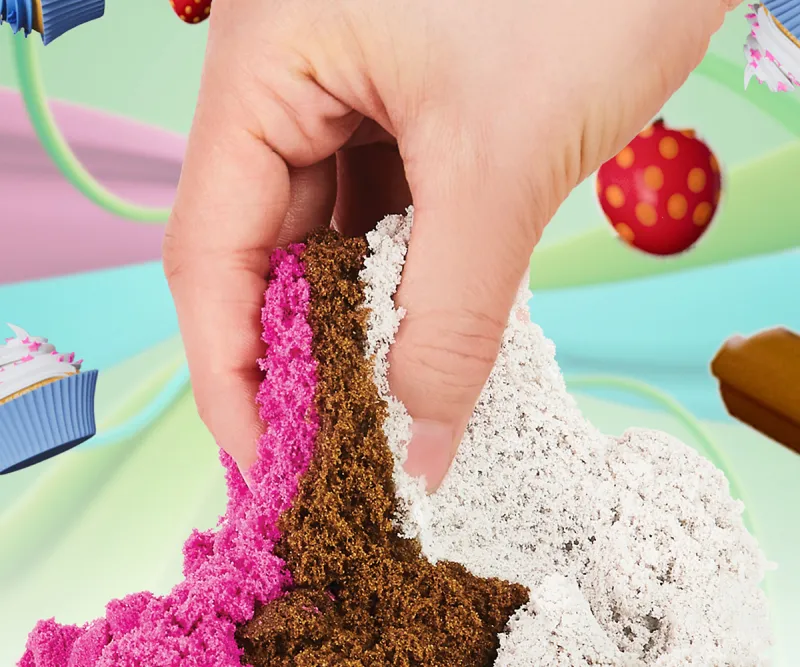 Кинетичен пясък Kinetic Sand комплект за сладолед с аромат