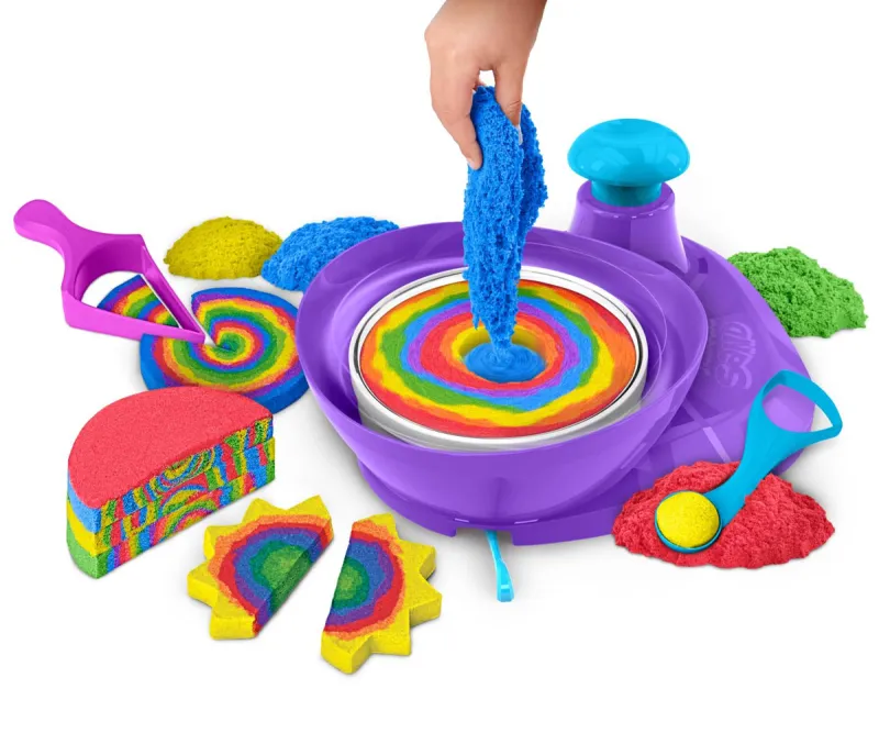 Kinetic Sand Завърти и се изненадай, 907 г пясък