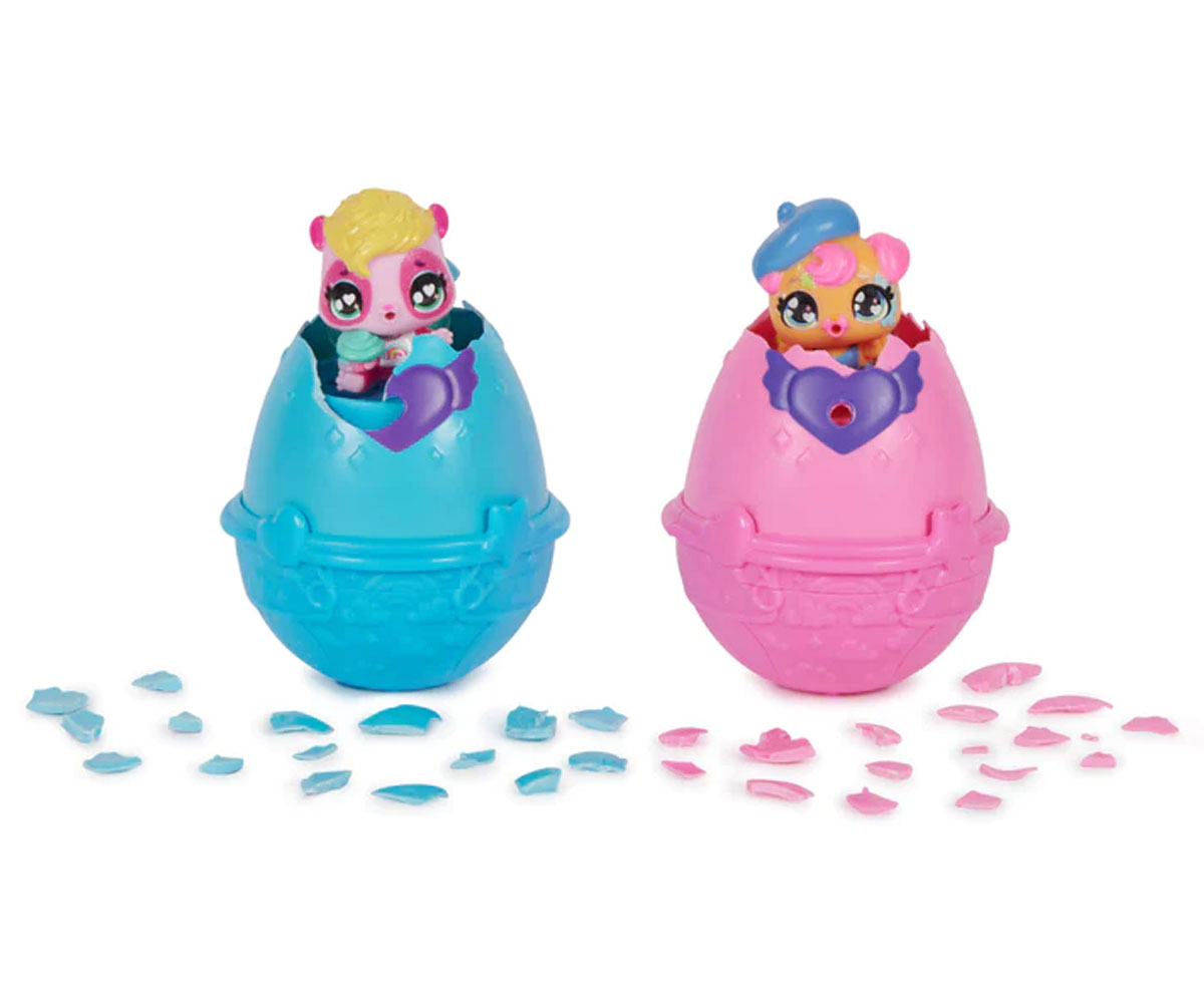 Hatchimals комплект с 2 яйца и столче за хранене
